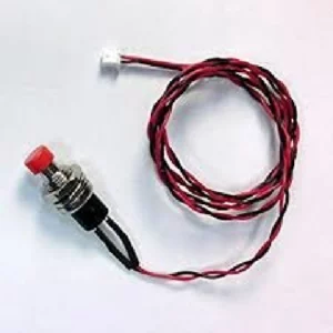 Assembled push-button switch and extension cable
