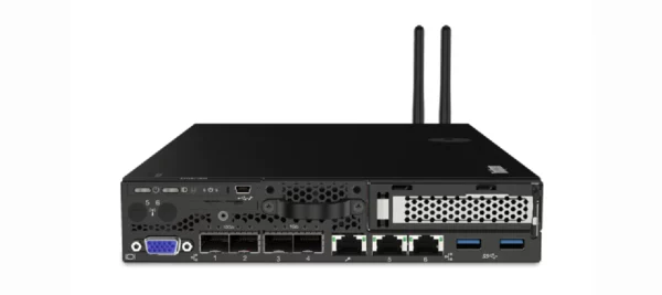 Lenovo ThinkSystem SE350 Xeon D-2143IT (8C 2.2GHz 11MB Cache/65W), 64GB (2x32GB), 1x650GB M.2 High Endurance SED, PCIe, 2x240W, 2x10Gb SFP+, 2x 1Gb LAN, WIFI/WWAN LTE module, XCC Enterprise, Stackab